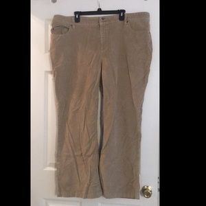 Faded Glory Stretch Fit Corduroy Pants 26W